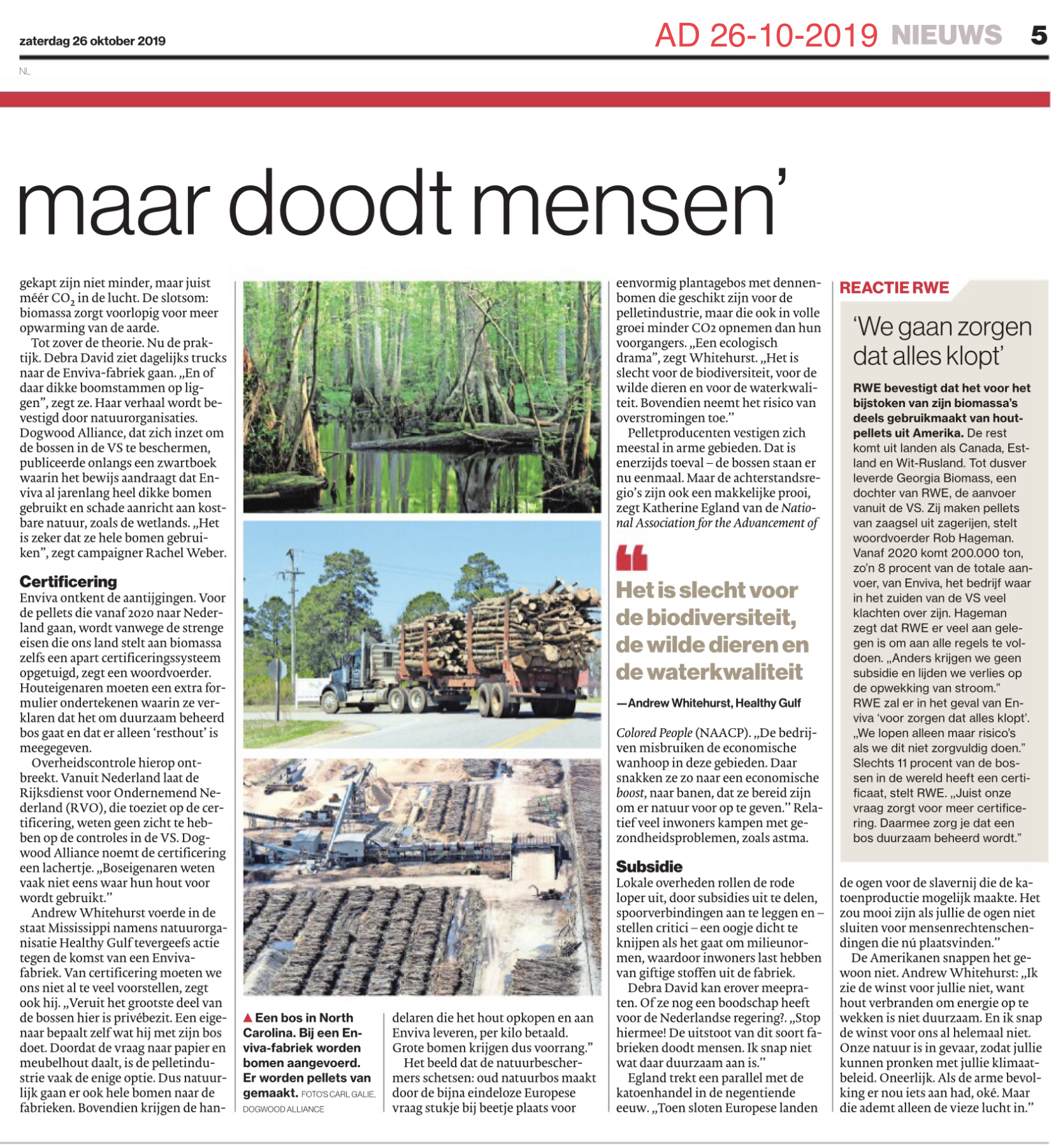 Amerikaans hout Nederlandse energie - deel 2